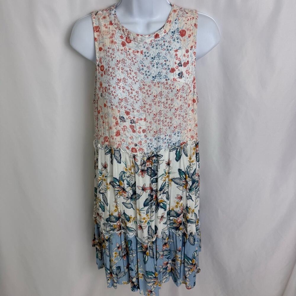 Ocean Current Floral Double Lined Dress Size Medium